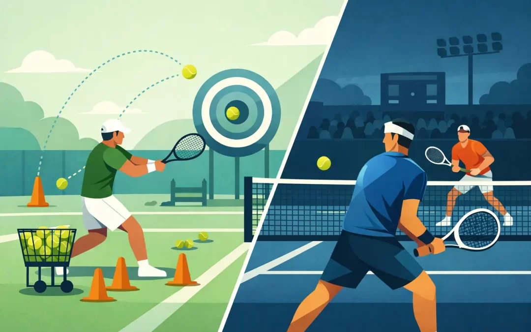Tennis Drills Versus Matchplay: Train to Win