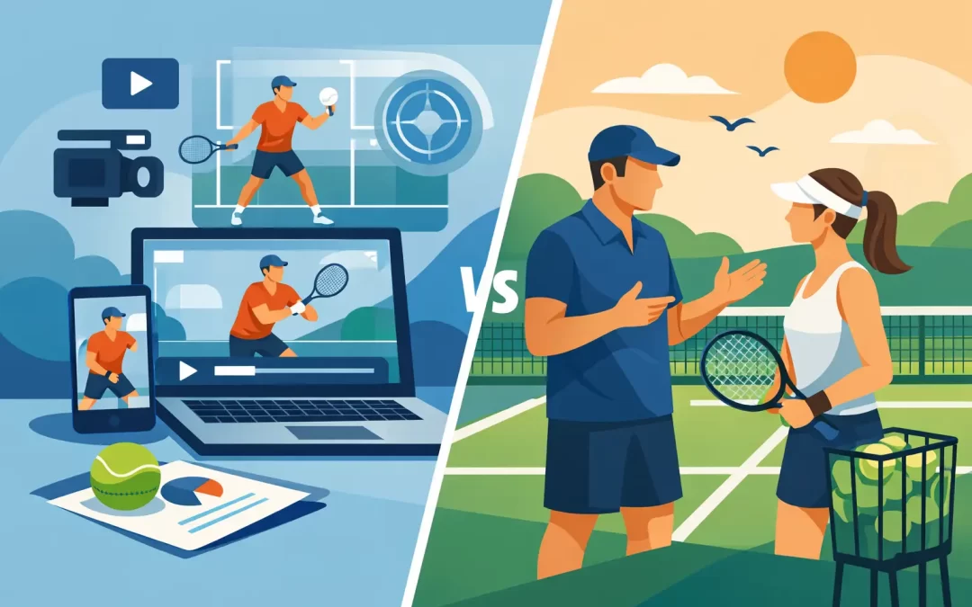 Video Feedback vs Live Tennis Lessons: Which Is Best?